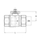 Ball valve Type: 1607ISO Brass Internal thread (BSPP) PN25/40